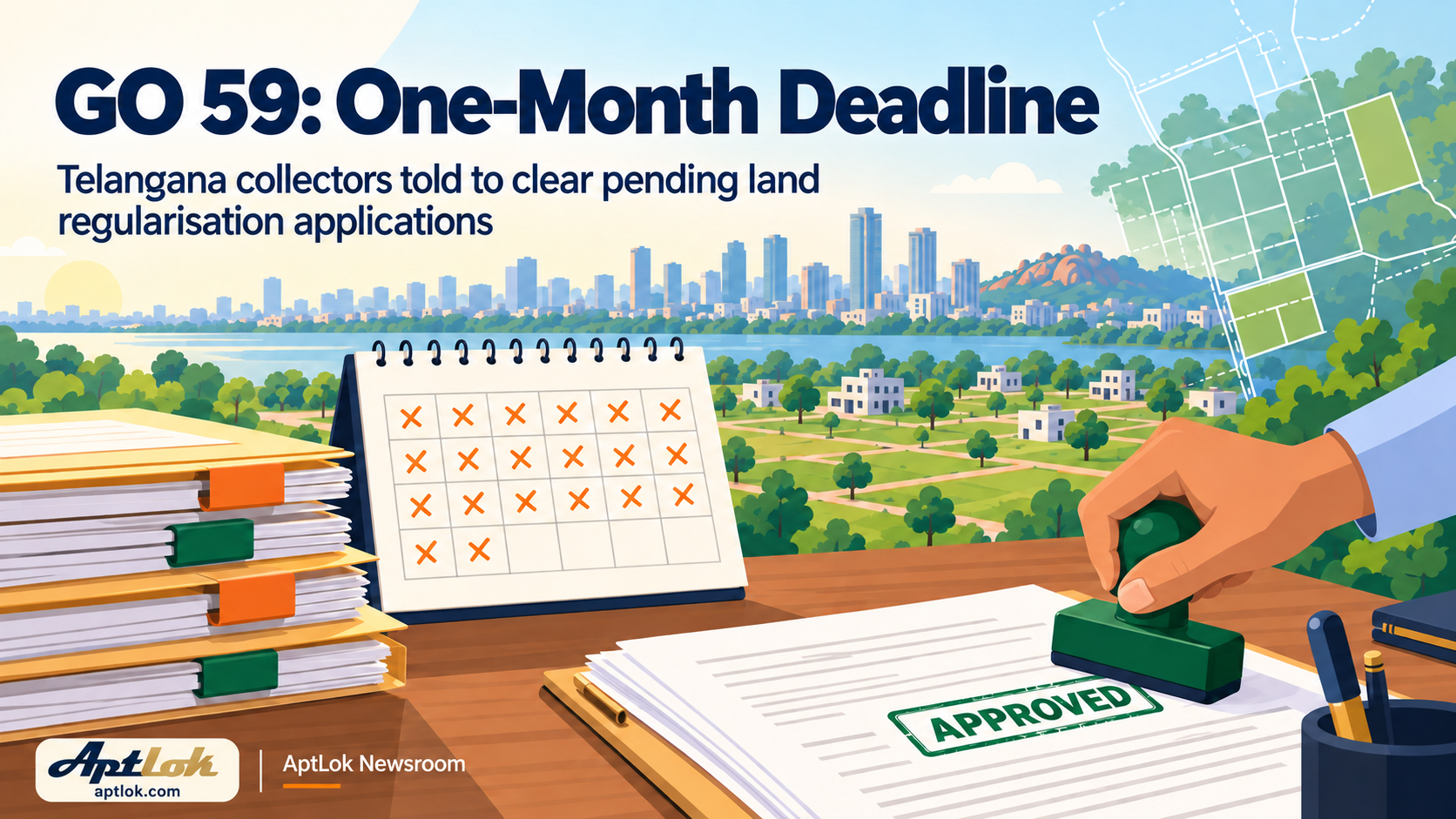 Telangana gives collectors one month to clear pending GO 59 land regularisation applications