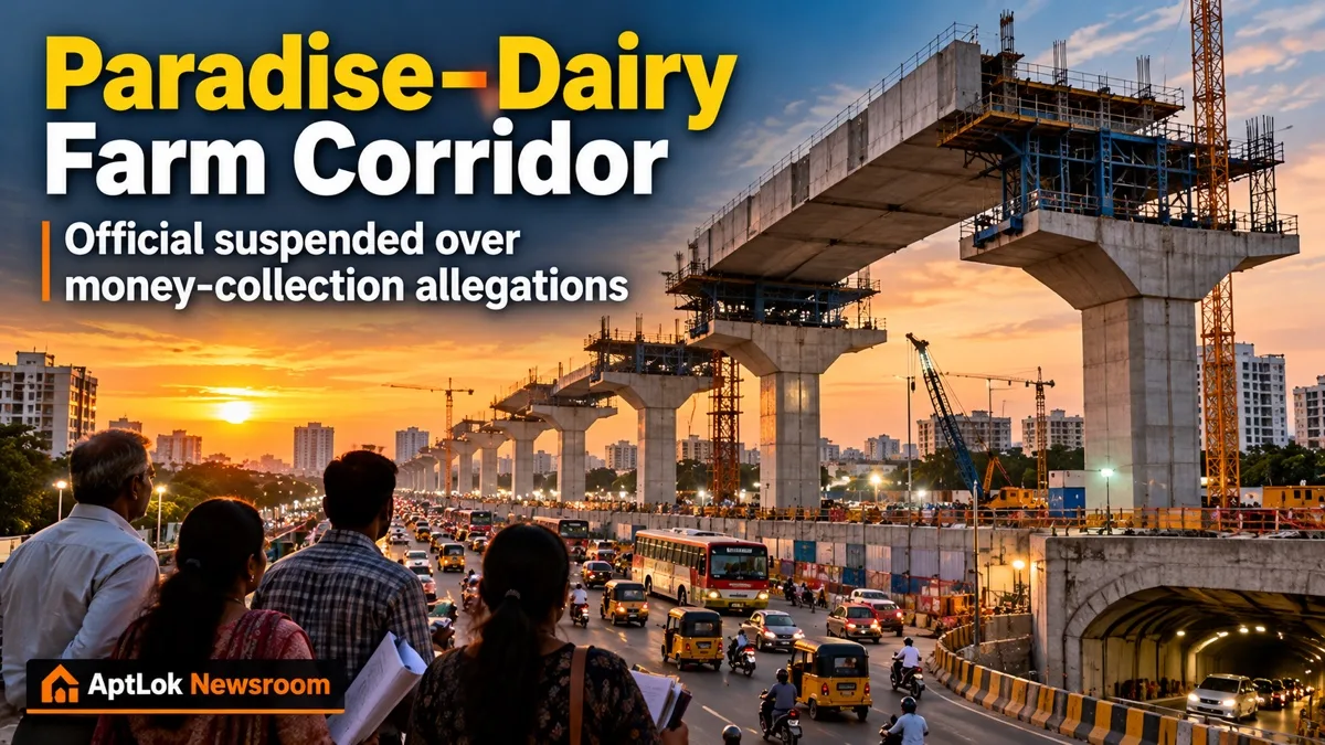 Hyderabad Collector suspends tahsildar over alleged money collection from Paradise–Dairy Farm corridor-affected owners